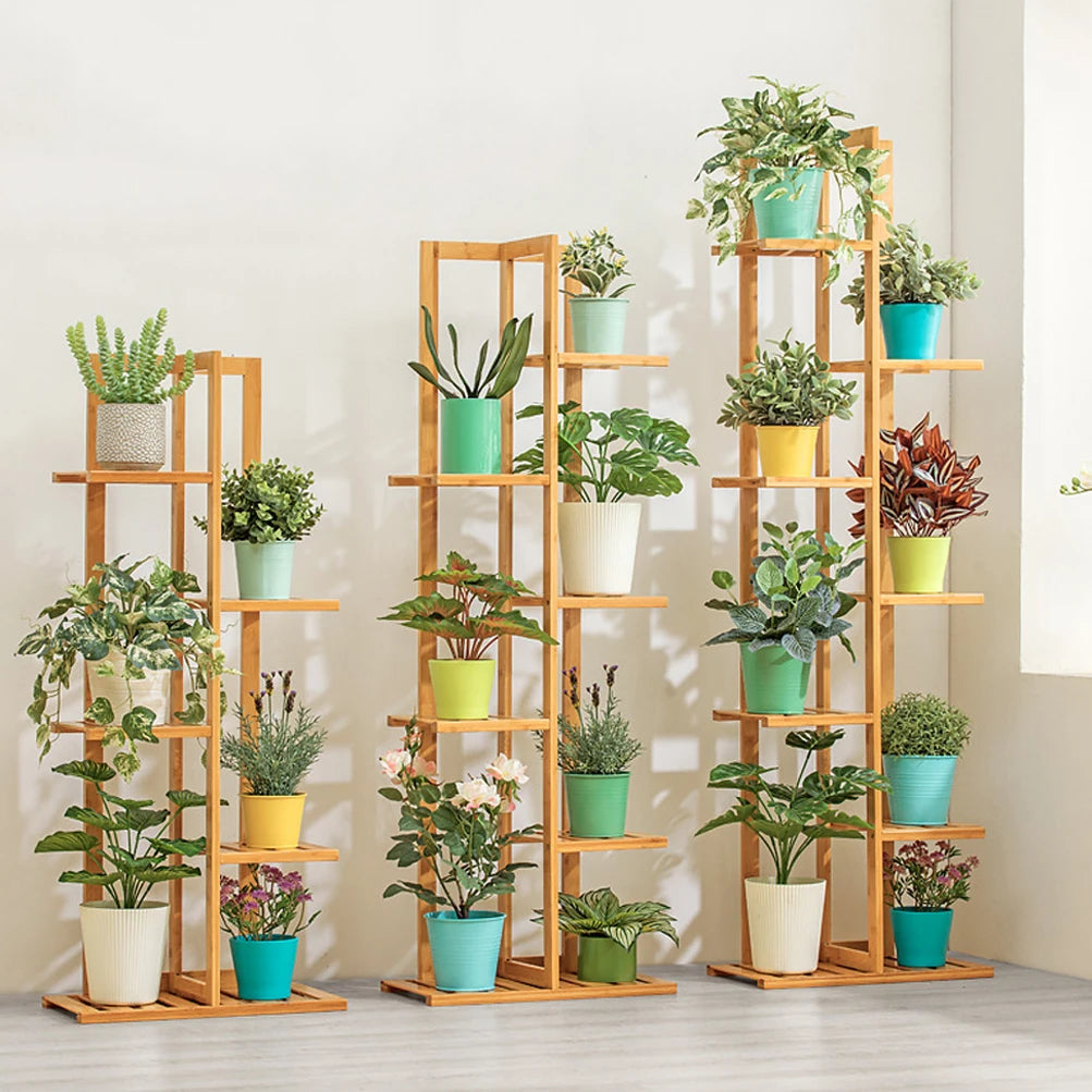 Bamboo Plant Stand Shelf