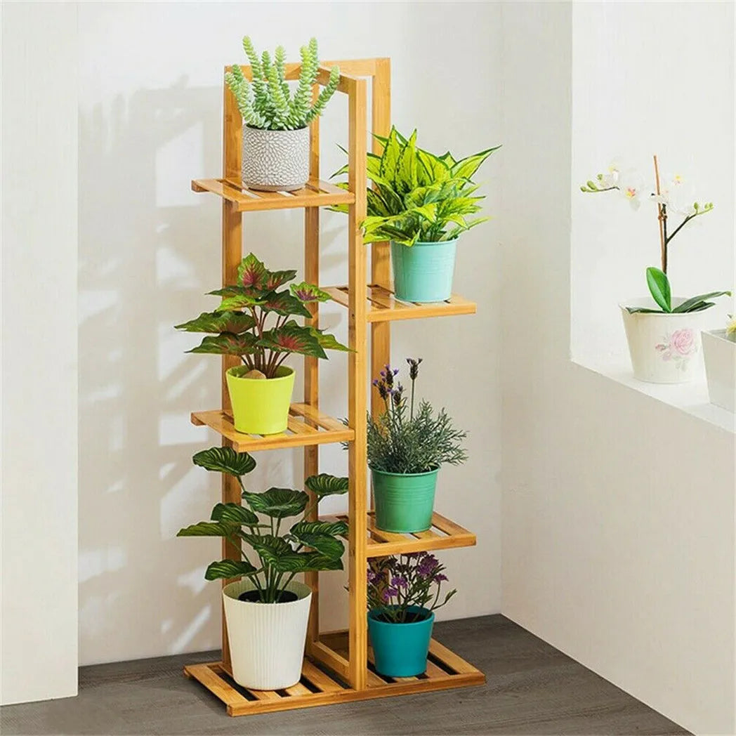 Bamboo Plant Stand Shelf