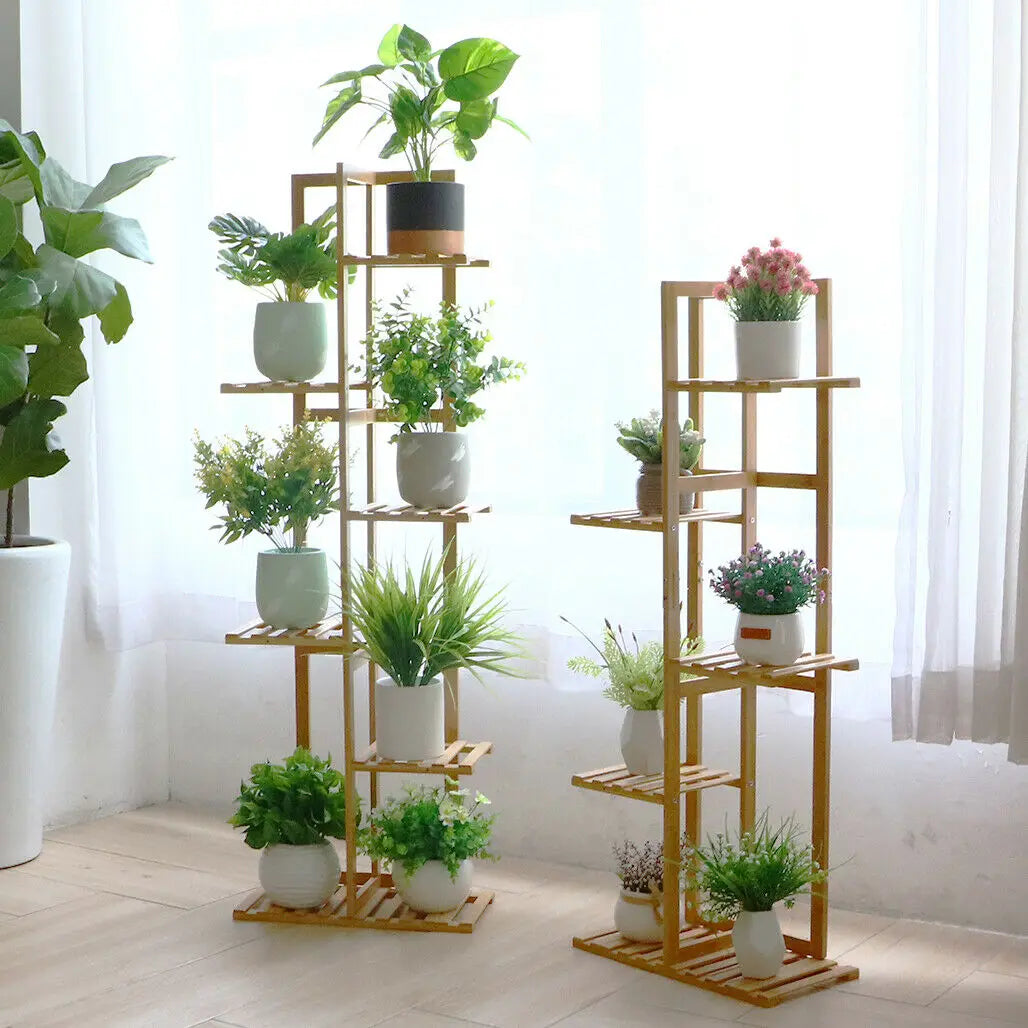 Bamboo Plant Stand Shelf