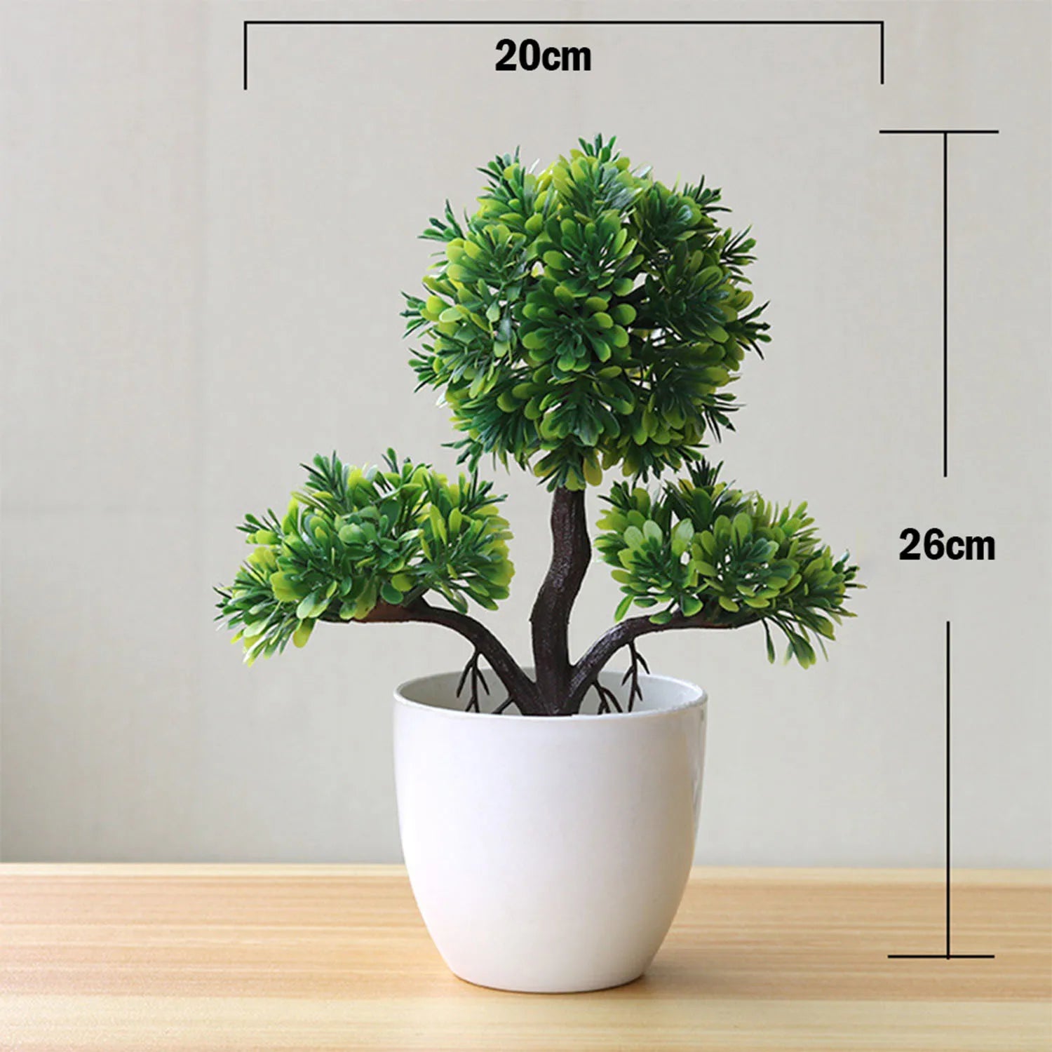 Green Artificial Potted Bonsai Plant