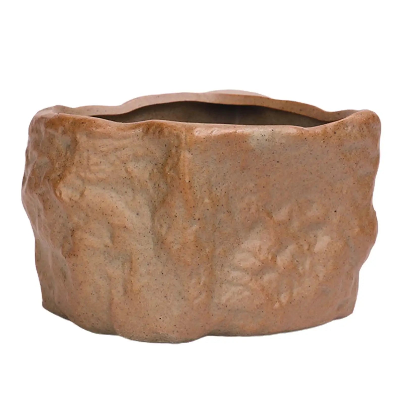 Ceramic Stone Shape Bonsai Pot