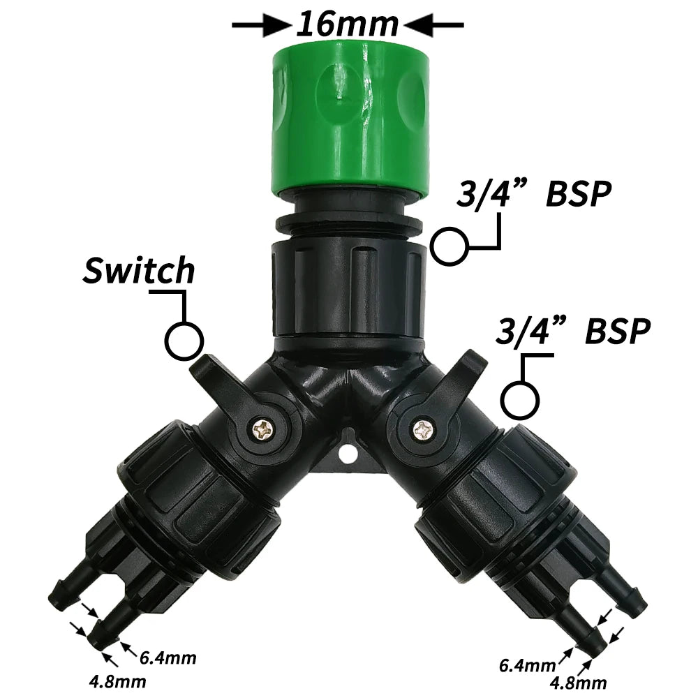 4-Way Splitter Drip Irrigation Splitter