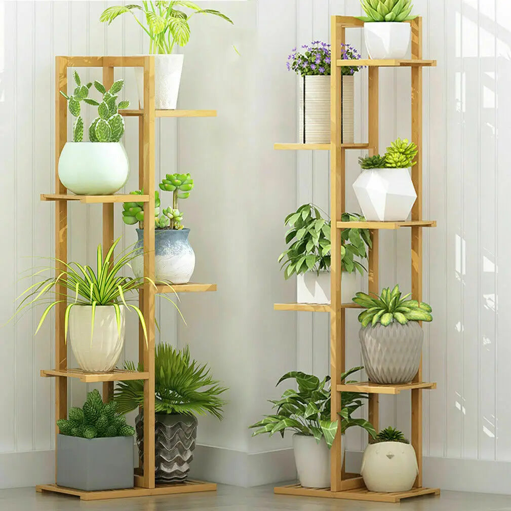 Bamboo Plant Stand Shelf