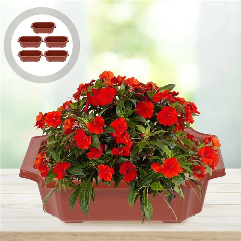 10-Piece Balcony Flowerpot Set