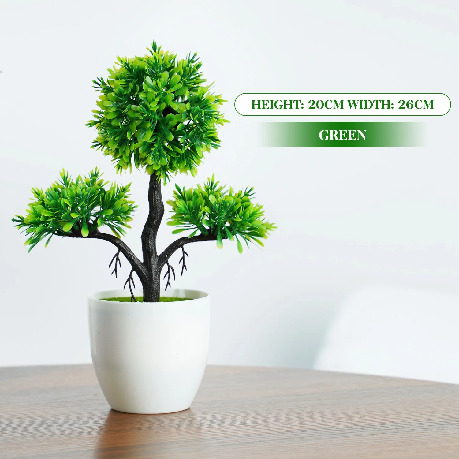 Green Artificial Potted Bonsai Plant