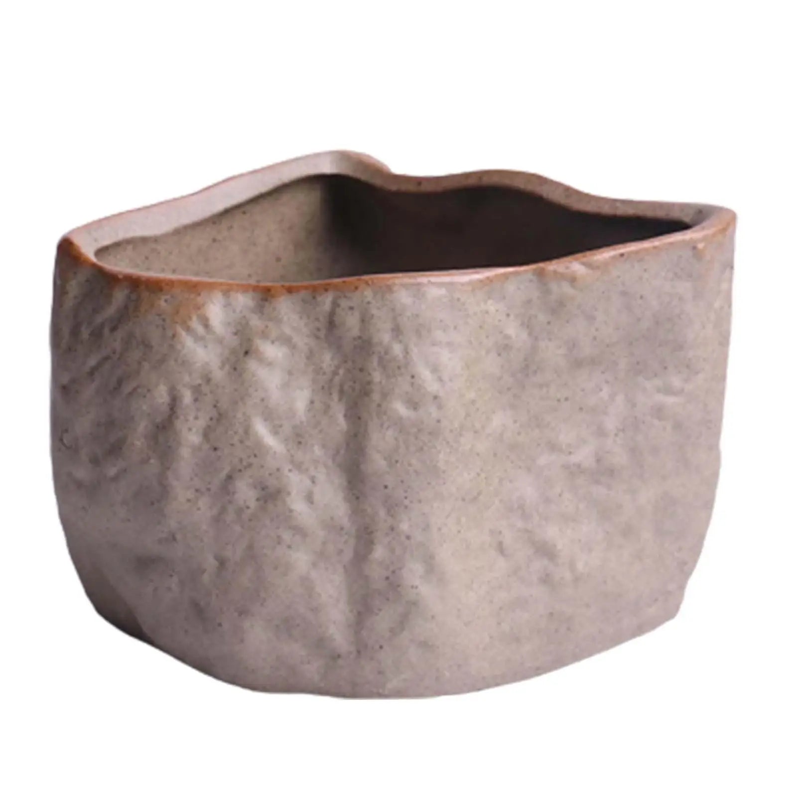 Ceramic Stone Shape Bonsai Pot