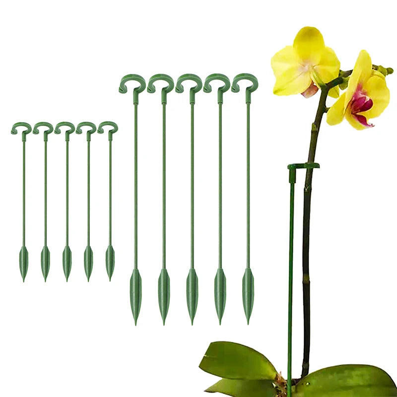 5-Piece Plant Support Stakes and Clips