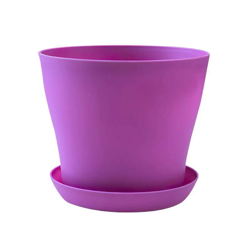 Plastic Pot with Tray