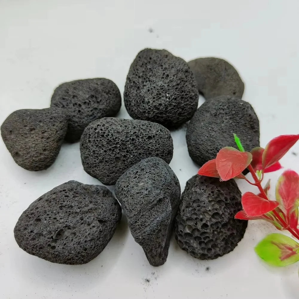 Natural Porous Black Volcanic Stone