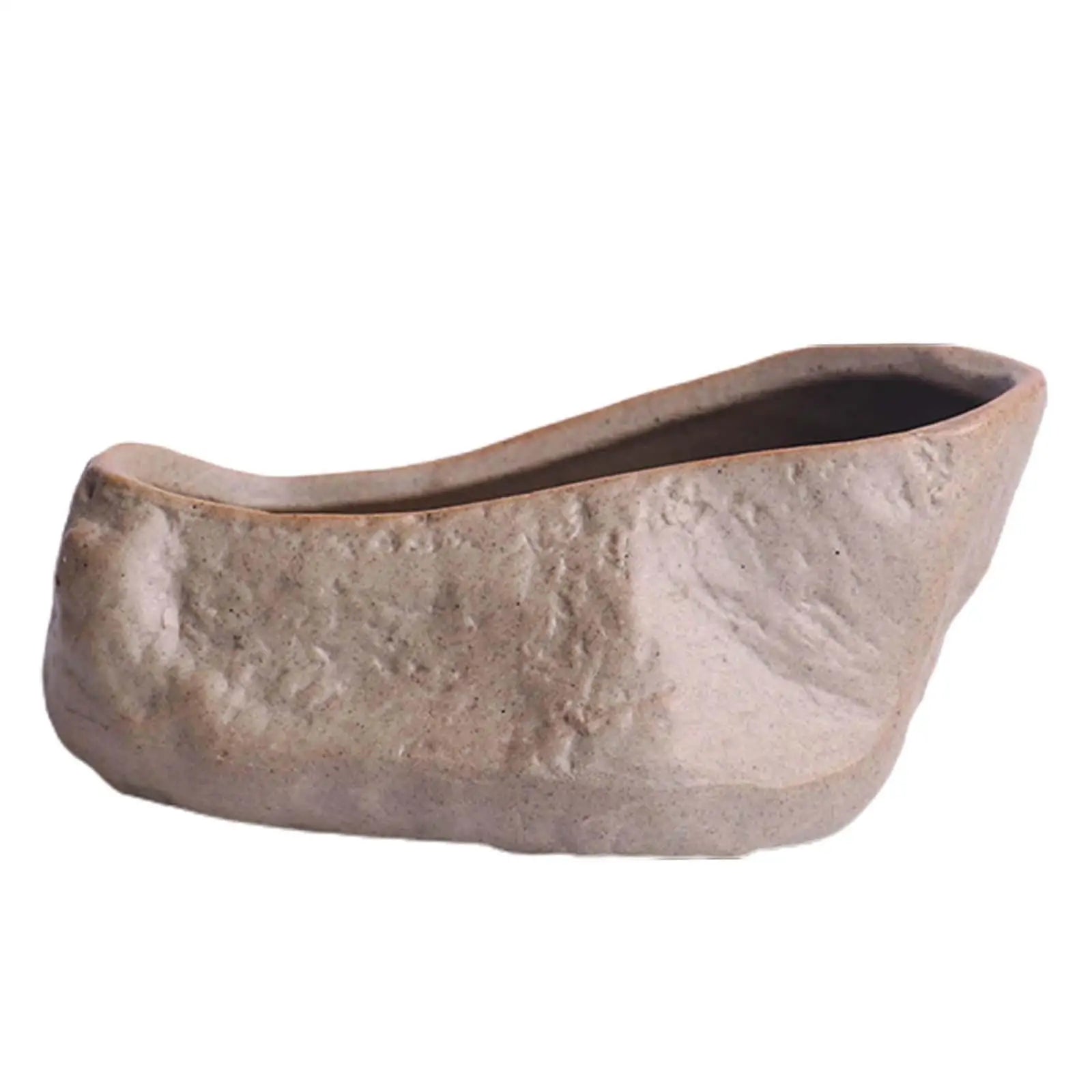 Ceramic Stone Shape Bonsai Pot