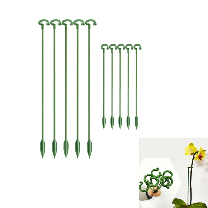 5-Piece Plant Support Stakes and Clips