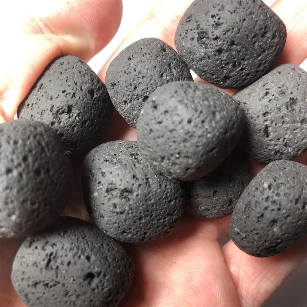 Natural Porous Black Volcanic Stone